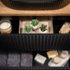 Szafka pod umywalkę 60 cm NOVA BLACK 82-60-2S - obrazek 7