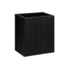 Ryflowana czarna szafka pod umywalkę NOVA BLACK 82-50-2D meble łazienkowe COMAD