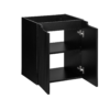 Ryflowana czarna szafka pod umywalkę NOVA BLACK 82-50-2D meble łazienkowe COMAD