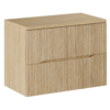 Ryflowana szafka z blatem 80 cm NORDIC CREMONA 82-80 DĄB CREMONA - meble łazienkowe COMAD