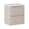 KASZMIROWA szafka z blatem WHITE 50 cm NOVA CASHMERE 82-50 z szufladami - Meble łazienkowe COMAD