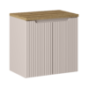 KASZMIROWA ryflowana szafka NOVA CASHMERE 82-60 2D z blatem 60 cm OAK - Meble łazienkowe COMAD