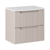KASZMIROWA szafka z blatem WHITE 60 cm NOVA CASHMERE 82-60 z szufladami - Meble łazienkowe COMAD