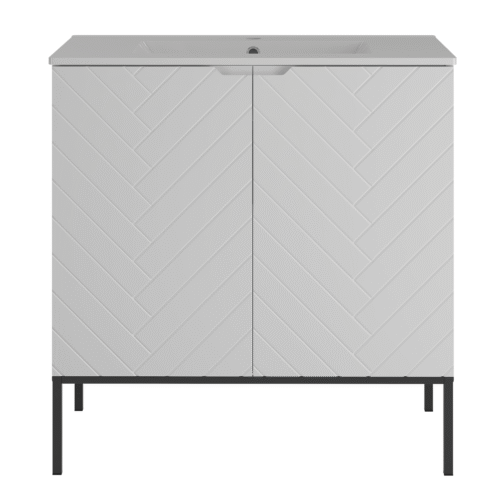 Szafka z umywalką ASPEN 80 cm czarne nóżki - obrazek 5
