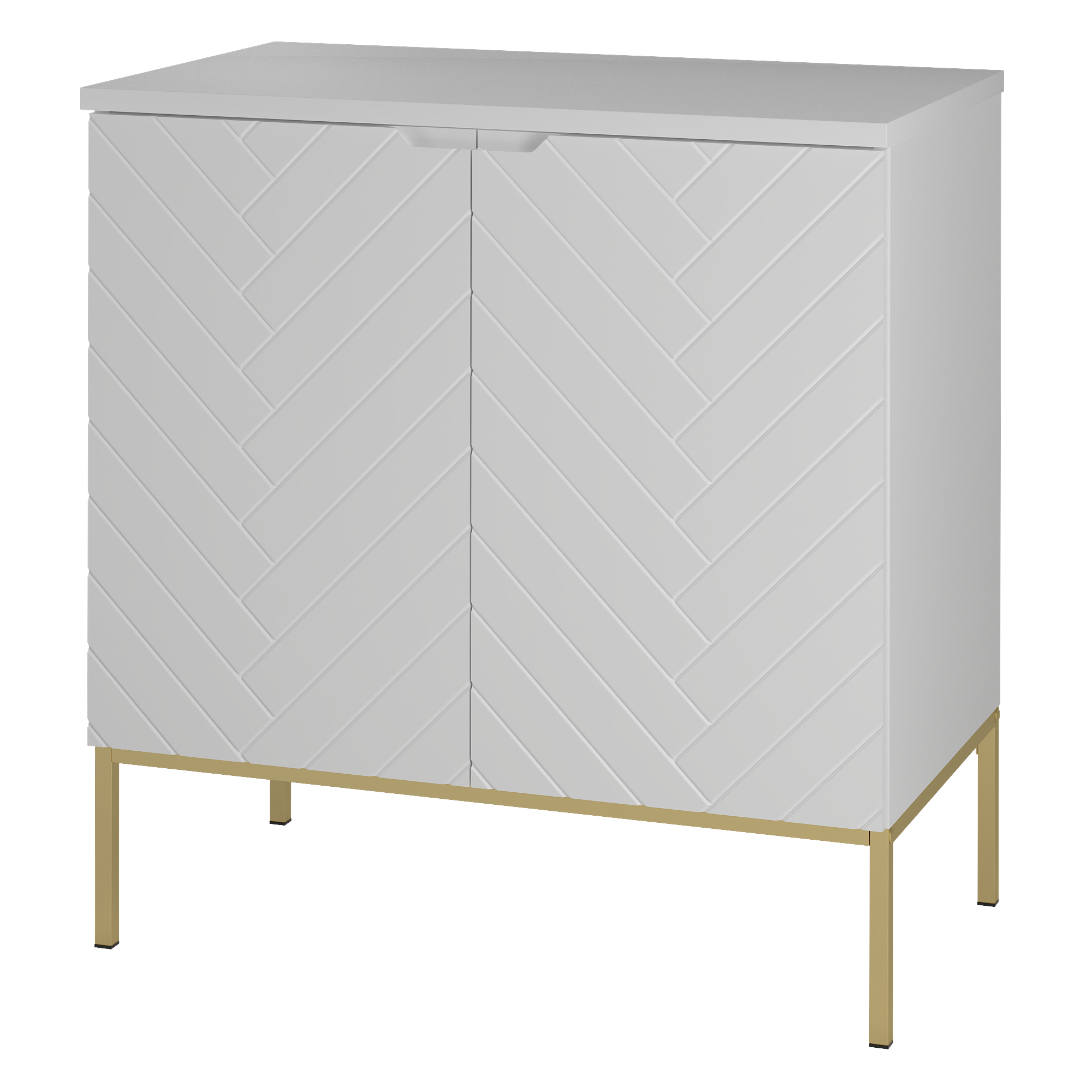 Szafka z blatem ASPEN 80 cm złote nóżki