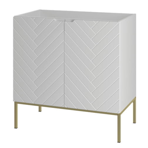 Szafka pod umywalkę ASPEN 80 cm złote nóżki