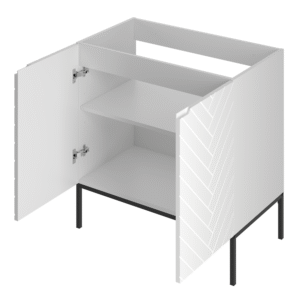 Szafka pod umywalkę ASPEN 80 cm czarne nóżki - Meble łazienkowe MEGSTYL