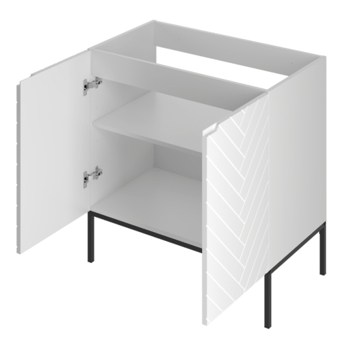 Szafka pod umywalkę ASPEN 80 cm czarne nóżki - Meble łazienkowe MEGSTYL