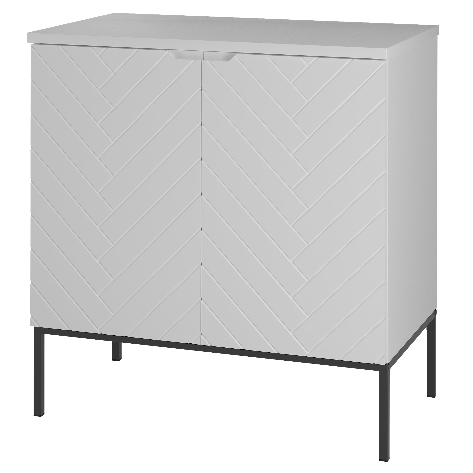Szafka z blatem ASPEN 80 cm czarne nóżki