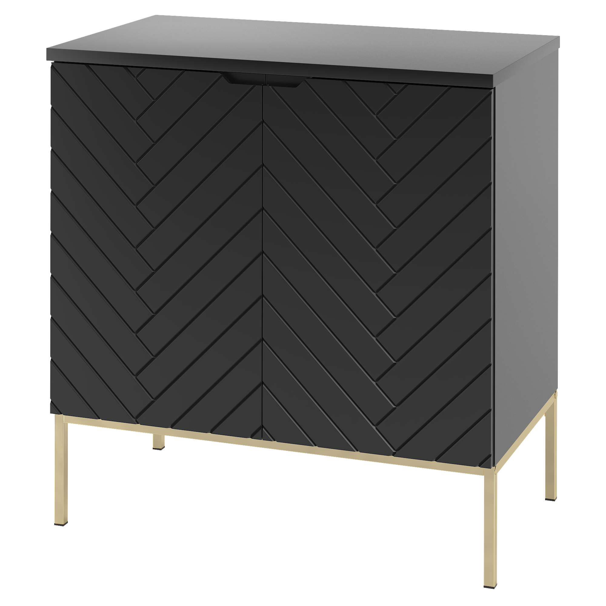 Szafka z blatem ASPEN 80 cm złote nóżki