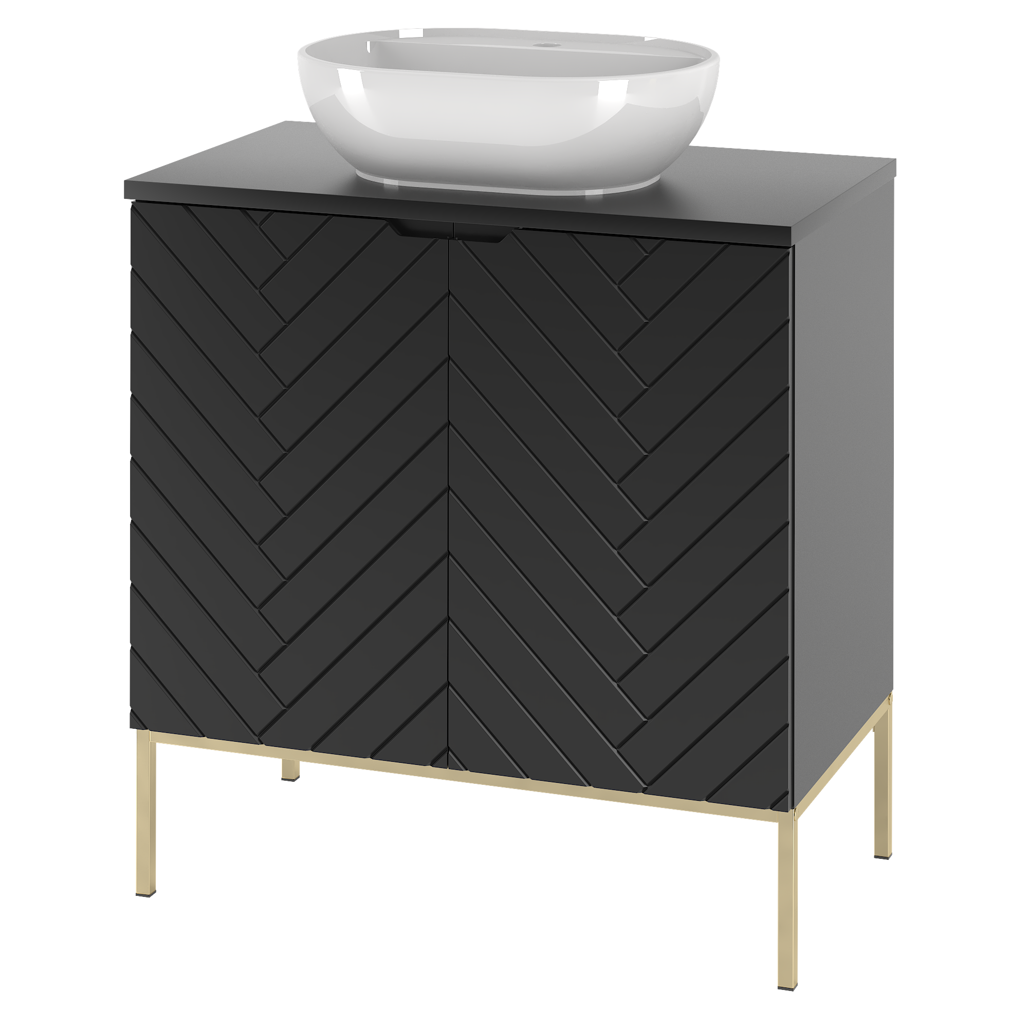 Szafka z blatem i umywalką ASPEN 80 cm