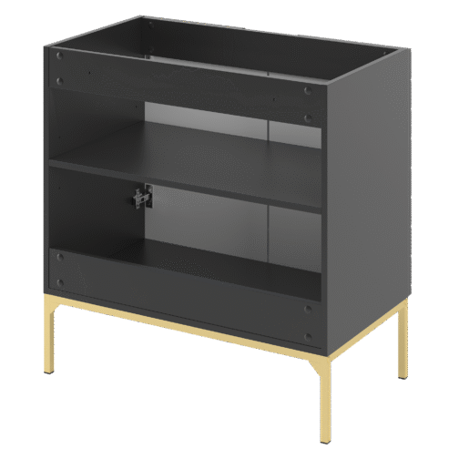 Szafka pod umywalkę ASPEN 80 cm złote nóżki - Meble łazienkowe MEGSTYL