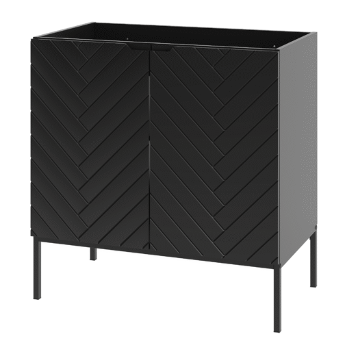 Szafka pod umywalkę ASPEN 80 cm czarne nóżki - Meble łazienkowe MEGSTYL