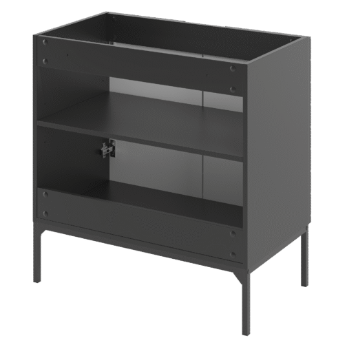 Szafka pod umywalkę ASPEN 80 cm czarne nóżki - Meble łazienkowe MEGSTYL