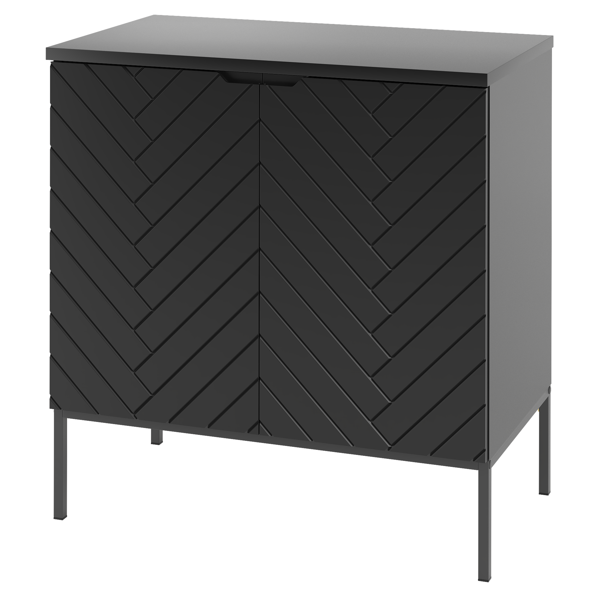 Szafka z blatem ASPEN 80 cm czarne nóżki