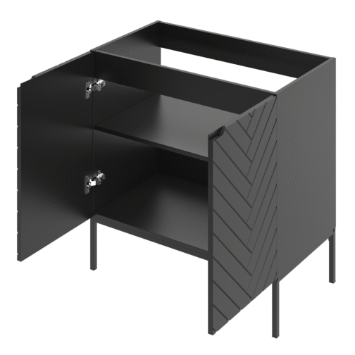 Szafka pod umywalkę ASPEN 80 cm czarne nóżki - Meble łazienkowe MEGSTYL