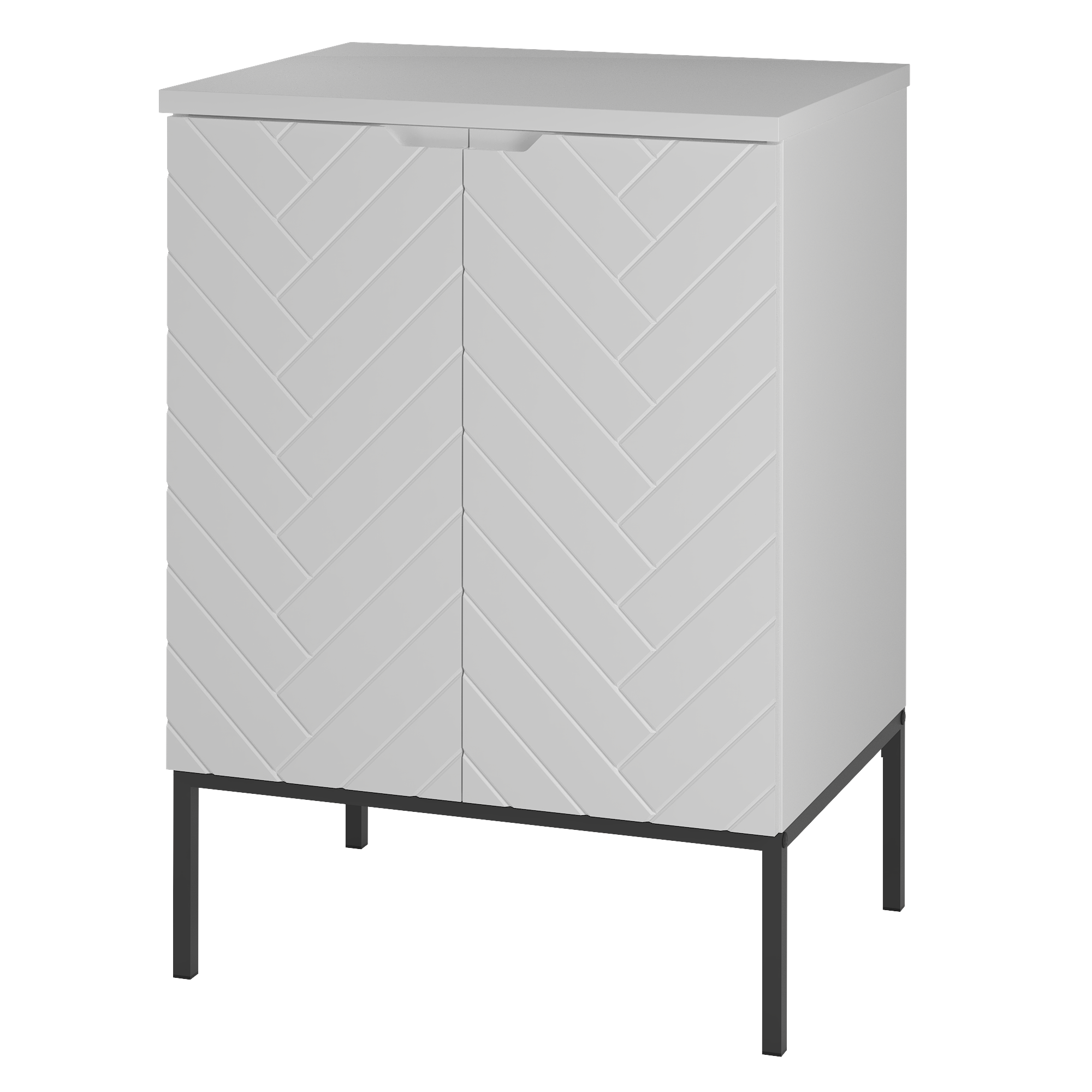 Szafka z blatem ASPEN 60 cm czarne nóżki
