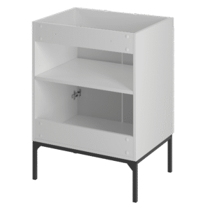 Szafka pod umywalkę ASPEN 60 cm czarne nóżki - Meble łazienkowe MEGSTYL