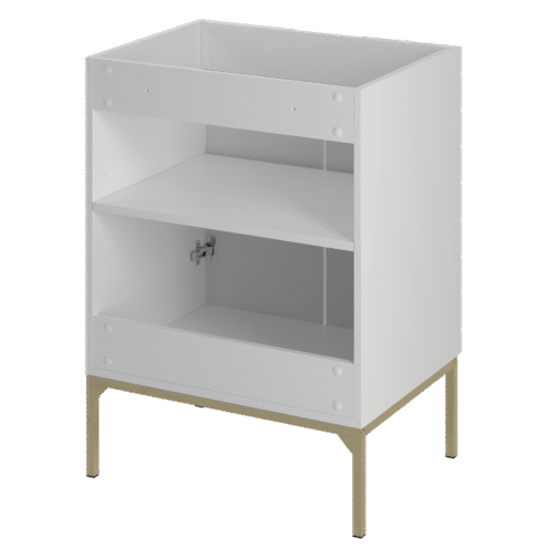 Szafka pod umywalkę ASPEN 60 cm złote nóżki - Meble łazienkowe MEGSTYL