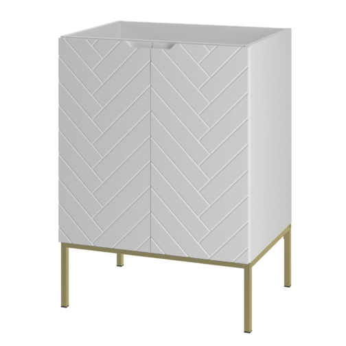Szafka pod umywalkę ASPEN 60 cm złote nóżki - Meble łazienkowe MEGSTYL