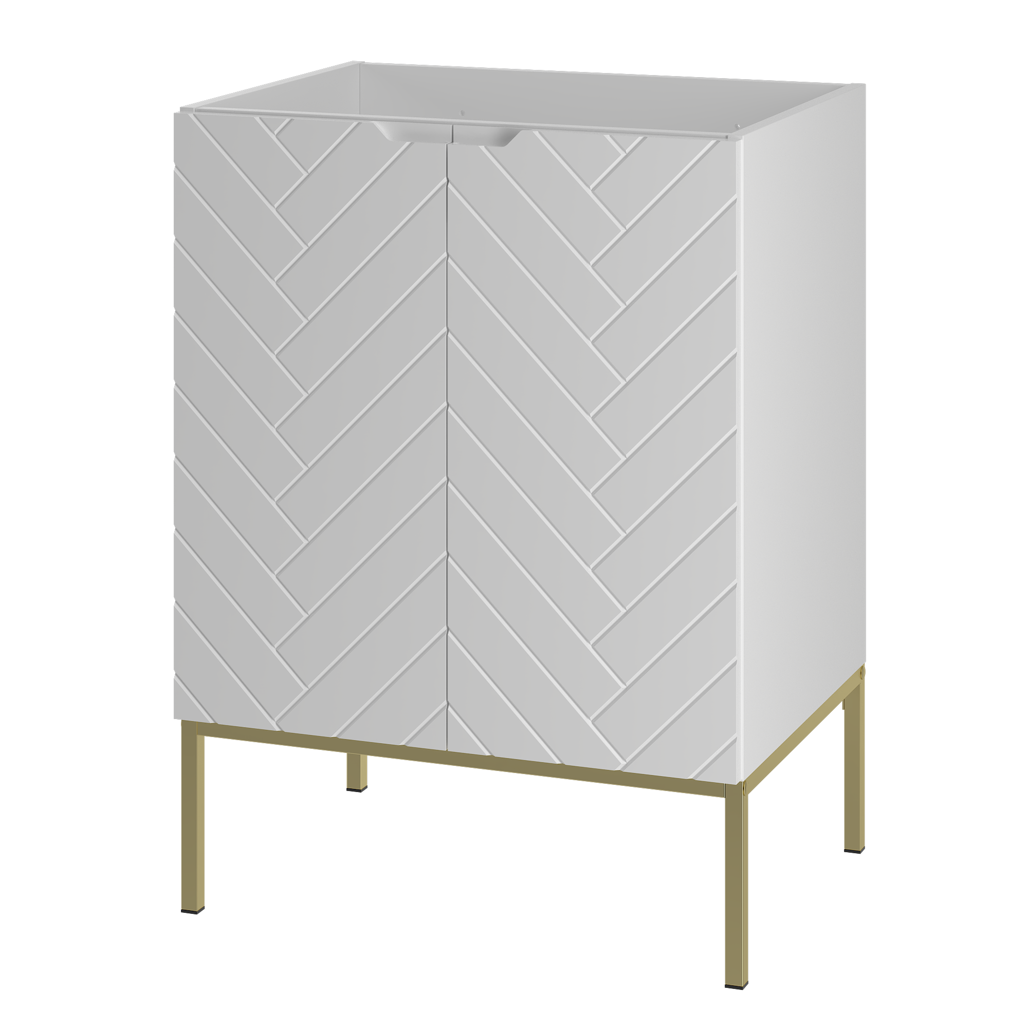 Szafka pod umywalkę ASPEN 60 cm złote nóżki