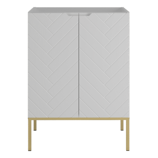 Szafka pod umywalkę ASPEN 60 cm złote nóżki - Meble łazienkowe MEGSTYL