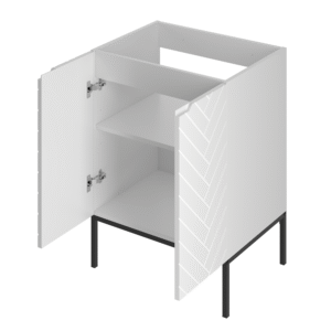Szafka pod umywalkę ASPEN 60 cm czarne nóżki - Meble łazienkowe MEGSTYL