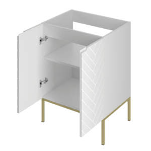 Szafka pod umywalkę ASPEN 60 cm złote nóżki - Meble łazienkowe MEGSTYL