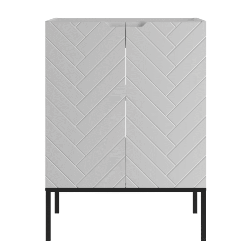 Szafka pod umywalkę ASPEN 60 cm czarne nóżki - Meble łazienkowe MEGSTYL
