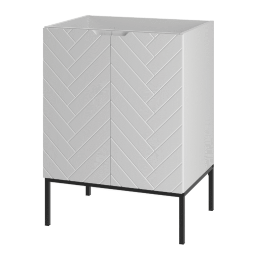 Szafka pod umywalkę ASPEN 60 cm czarne nóżki - Meble łazienkowe MEGSTYL