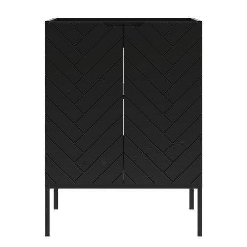 Szafka pod umywalkę ASPEN 60 cm czarne nóżki - Meble łazienkowe MEGSTYL