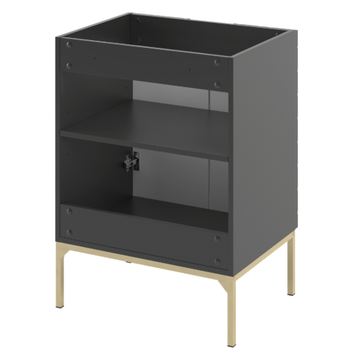 Szafka pod umywalkę ASPEN 60 cm złote nóżki - Meble łazienkowe MEGSTYL