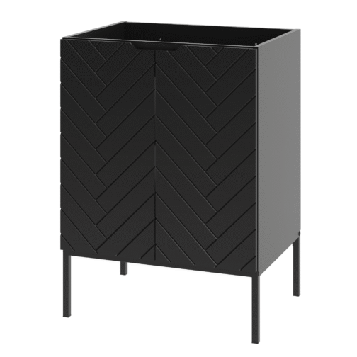 Szafka pod umywalkę ASPEN 60 cm czarne nóżki - Meble łazienkowe MEGSTYL