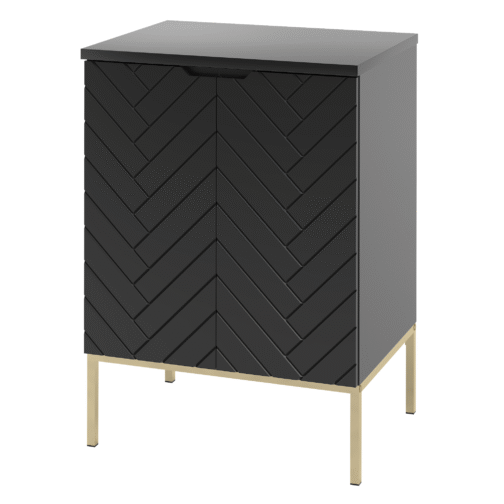Szafka z blatem ASPEN 60 cm złote nóżki - Meble łazienkowe MEGSTYL