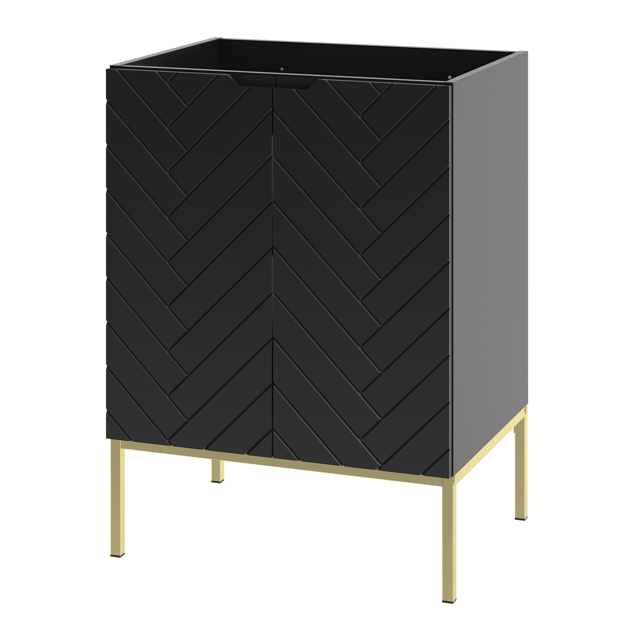 Szafka pod umywalkę ASPEN 60 cm złote nóżki
