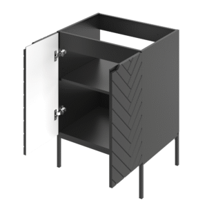 Szafka pod umywalkę ASPEN 60 cm czarne nóżki - Meble łazienkowe MEGSTYL