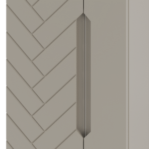 Kaszmirowy wysoki słupek łazienkowy ASPEN-10 ryflowany front - Meble łazienkowe MEGSTYL