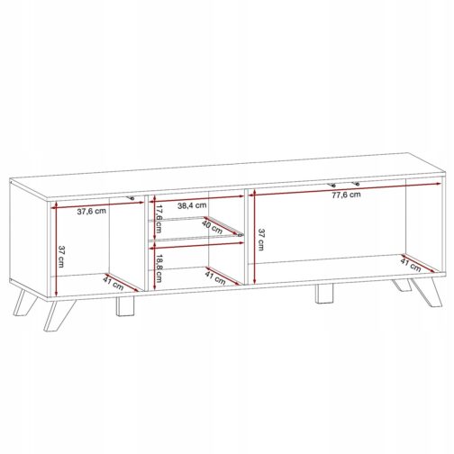 Szafka RTV LIAM 160 cm - Meble systemowe ASM