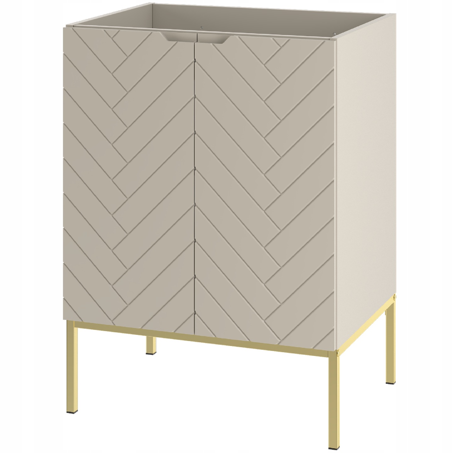 Szafka pod umywalkę ASPEN 60 cm złote nóżki
