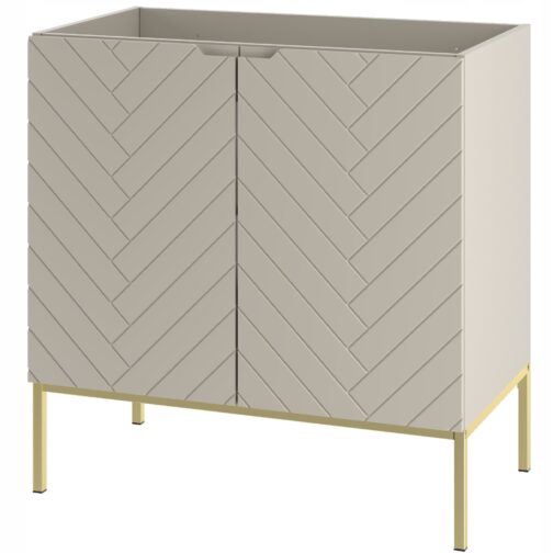 Szafka pod umywalkę ASPEN 80 cm złote nóżki - Meble łazienkowe MEGSTYL