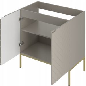 Szafka pod umywalkę ASPEN 80 cm złote nóżki - Meble łazienkowe MEGSTYL