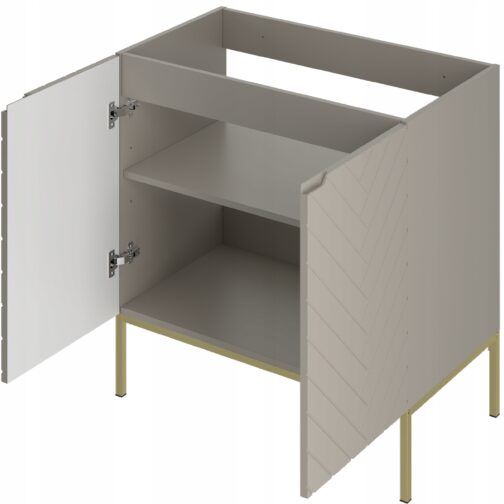 Szafka pod umywalkę ASPEN 80 cm złote nóżki - Meble łazienkowe MEGSTYL