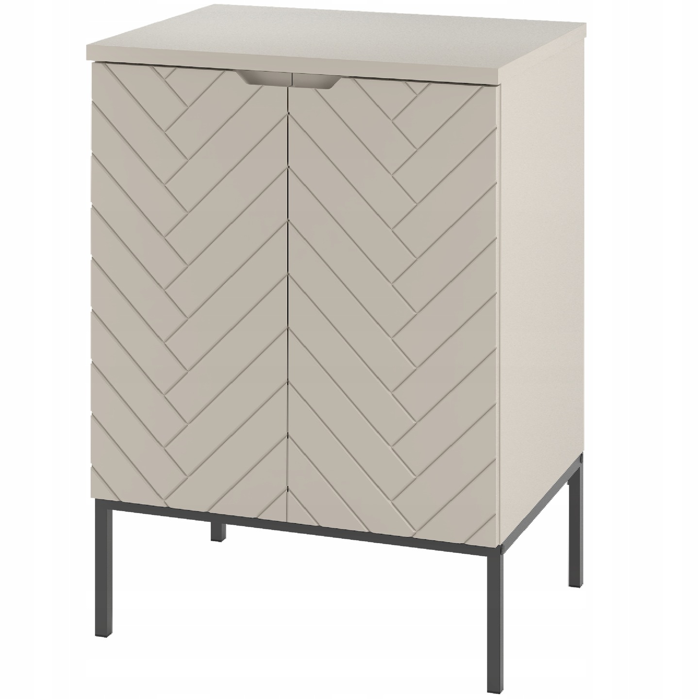 Szafka z blatem ASPEN 60 cm czarne nóżki