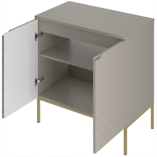 Szafka z blatem ASPEN 80 cm złote nóżki - Meble łazienkowe MEGSTYL