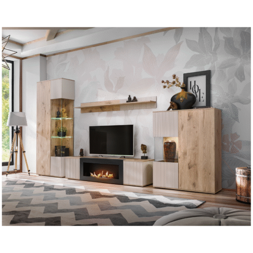 Zestaw mebli CATALINA z biokominkiem 160 cm - Meble systemowe ASM