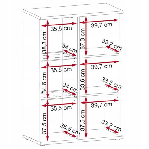 Niska witryna CAMERON 2D - Meble systemowe ASM