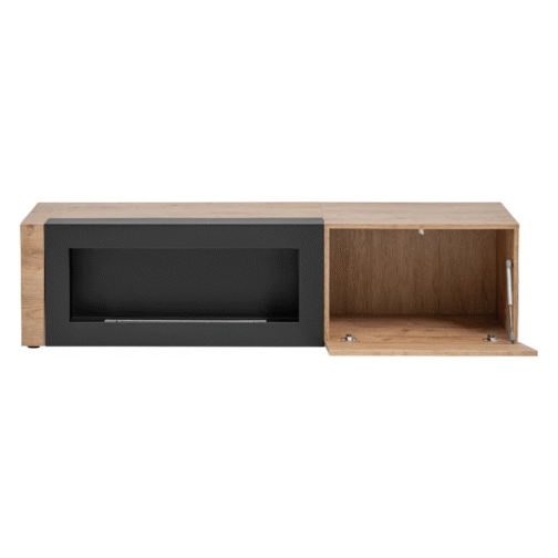 Szafka RTV ARON z biokominkiem 160 cm - Meble systemowe ASM