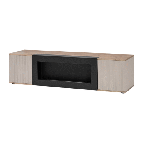 Szafka RTV CATALINA z biokominkiem 160 cm - Meble systemowe ASM