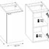 Szafka pod blat NOVA OAK 81-30-1D - Meble łazienkowe COMAD