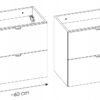 Szafka pod umywalkę NOVA OAK 82-60-2S - Meble łazienkowe COMAD